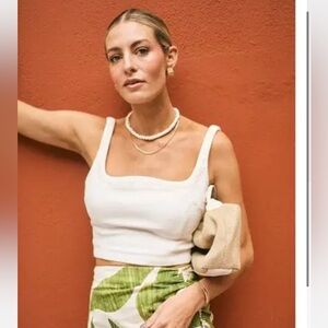 Antoni Melani white sleeveless top size 8